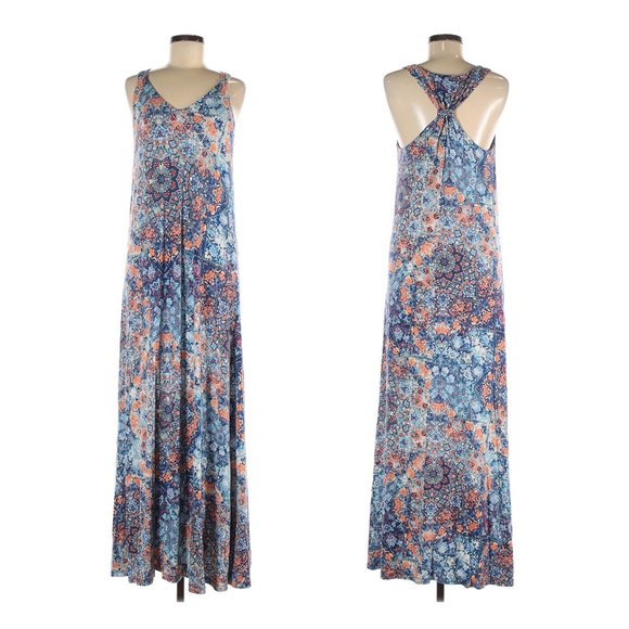 Artisan Ny Dresses & Skirts - Artisan NY Floral Boho Racerback Maxi Dress - M